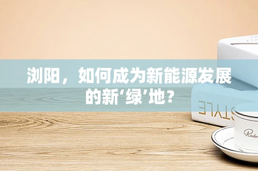 浏阳，如何成为新能源发展的新‘绿’地？