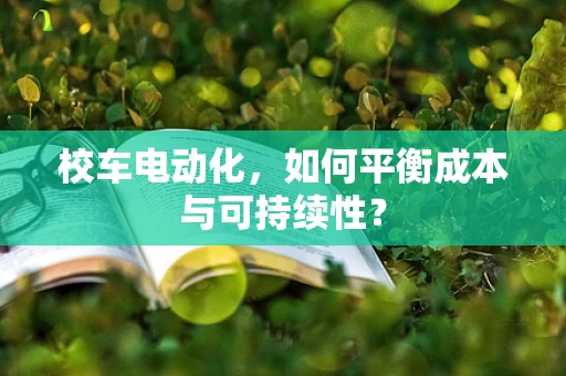 校车电动化，如何平衡成本与可持续性？