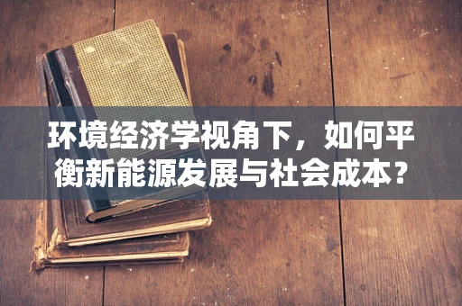 环境经济学视角下，如何平衡新能源发展与社会成本？