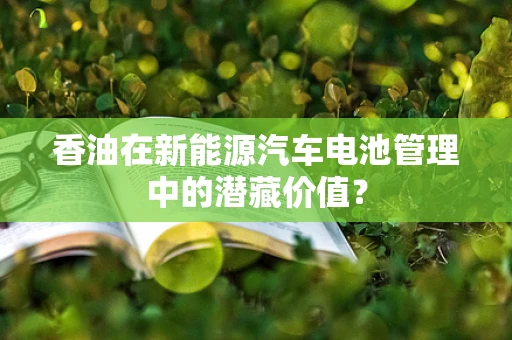 香油在新能源汽车电池管理中的潜藏价值？