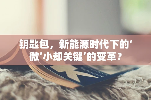 钥匙包，新能源时代下的‘微’小却关键’的变革？