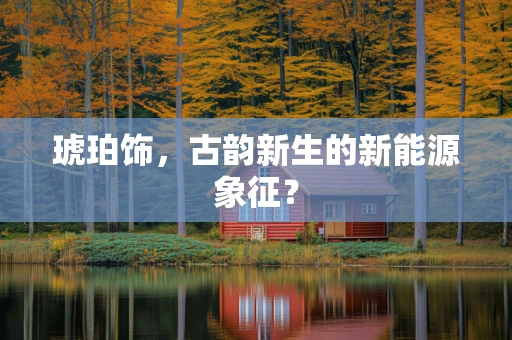 琥珀饰，古韵新生的新能源象征？
