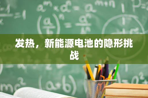 发热，新能源电池的隐形挑战