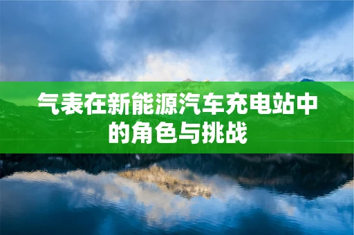 气表在新能源汽车充电站中的角色与挑战