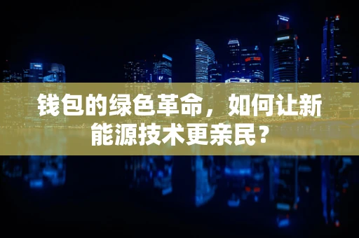 钱包的绿色革命，如何让新能源技术更亲民？