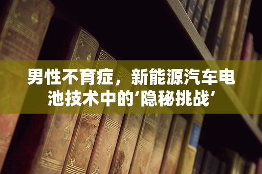男性不育症，新能源汽车电池技术中的‘隐秘挑战’