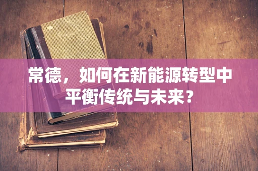 常德，如何在新能源转型中平衡传统与未来？