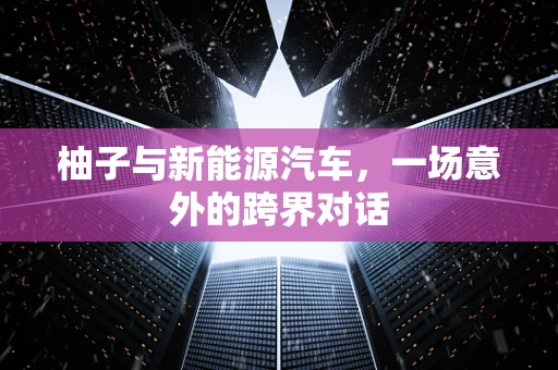 柚子与新能源汽车，一场意外的跨界对话