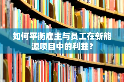 如何平衡雇主与员工在新能源项目中的利益？
