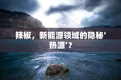 辣椒，新能源领域的隐秘‘热源’？