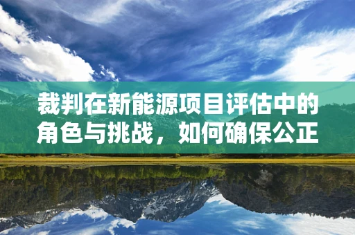 裁判在新能源项目评估中的角色与挑战，如何确保公正与效率？