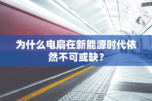 为什么电扇在新能源时代依然不可或缺？