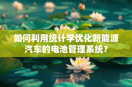 如何利用统计学优化新能源汽车的电池管理系统？