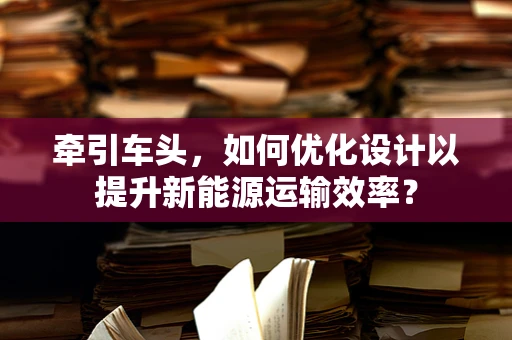 牵引车头，如何优化设计以提升新能源运输效率？