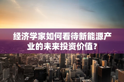 经济学家如何看待新能源产业的未来投资价值？