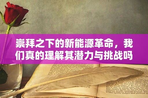 崇拜之下的新能源革命，我们真的理解其潜力与挑战吗？