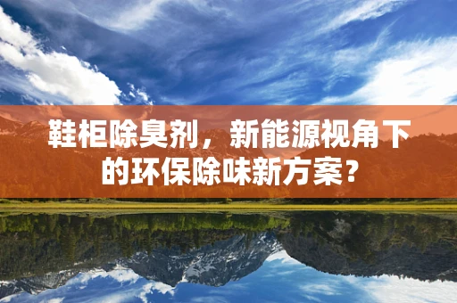 鞋柜除臭剂，新能源视角下的环保除味新方案？