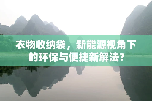 衣物收纳袋，新能源视角下的环保与便捷新解法？