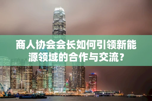 商人协会会长如何引领新能源领域的合作与交流？