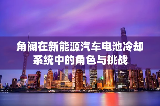 角阀在新能源汽车电池冷却系统中的角色与挑战