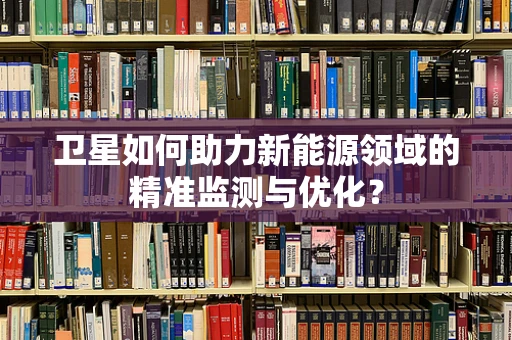 卫星如何助力新能源领域的精准监测与优化？