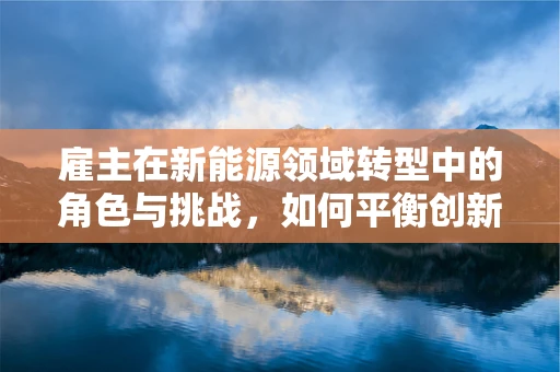 雇主在新能源领域转型中的角色与挑战，如何平衡创新与稳定？