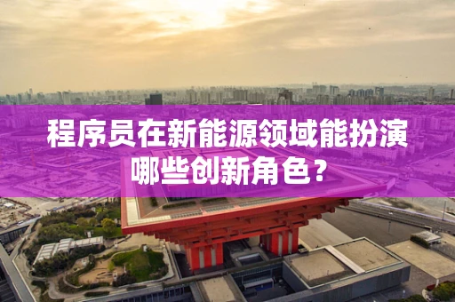程序员在新能源领域能扮演哪些创新角色？