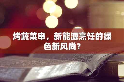 烤蔬菜串，新能源烹饪的绿色新风尚？