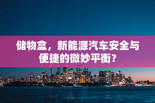 储物盒，新能源汽车安全与便捷的微妙平衡？