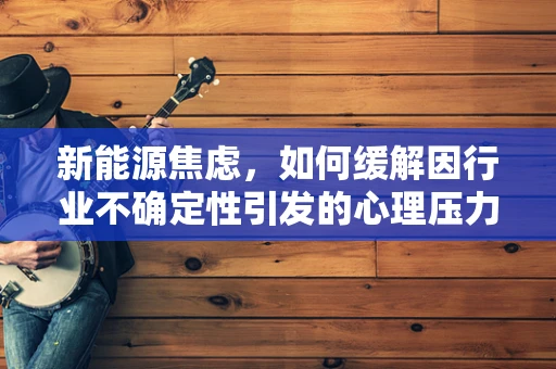 新能源焦虑，如何缓解因行业不确定性引发的心理压力？