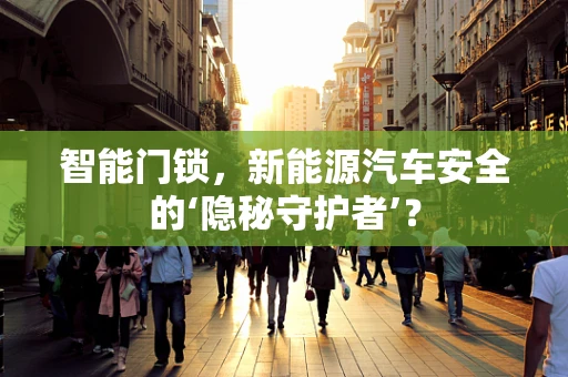 智能门锁，新能源汽车安全的‘隐秘守护者’？