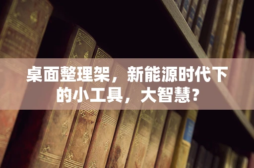 桌面整理架，新能源时代下的小工具，大智慧？