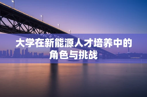 大学在新能源人才培养中的角色与挑战