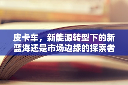 皮卡车，新能源转型下的新蓝海还是市场边缘的探索者？