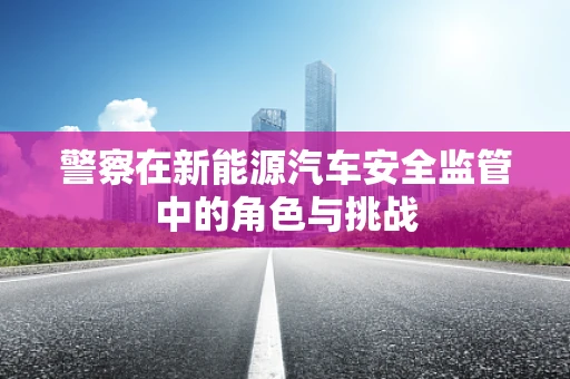 警察在新能源汽车安全监管中的角色与挑战
