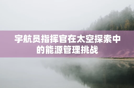 宇航员指挥官在太空探索中的能源管理挑战