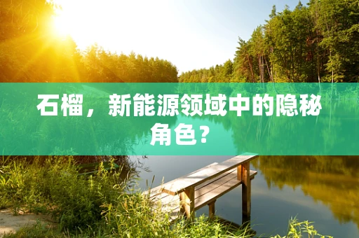 石榴，新能源领域中的隐秘角色？