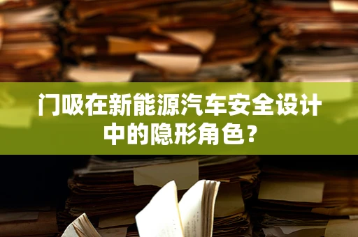 门吸在新能源汽车安全设计中的隐形角色？