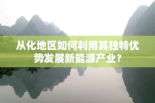 从化地区如何利用其独特优势发展新能源产业？