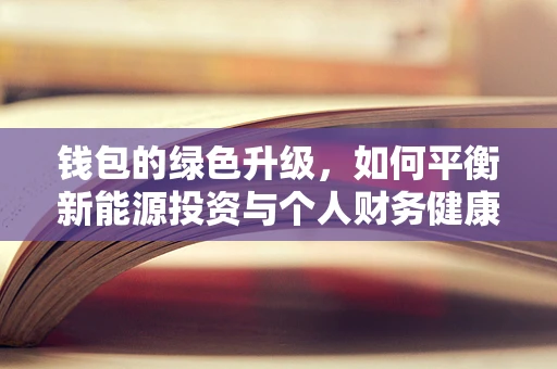 钱包的绿色升级，如何平衡新能源投资与个人财务健康？