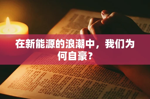 在新能源的浪潮中，我们为何自豪？