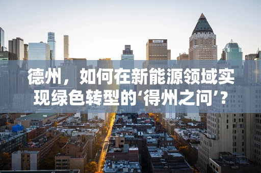 德州，如何在新能源领域实现绿色转型的‘得州之问’？