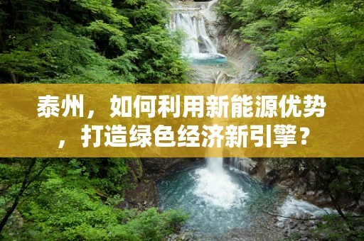 泰州，如何利用新能源优势，打造绿色经济新引擎？