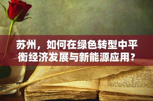 苏州，如何在绿色转型中平衡经济发展与新能源应用？