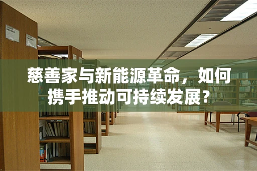 慈善家与新能源革命，如何携手推动可持续发展？