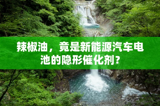 辣椒油，竟是新能源汽车电池的隐形催化剂？