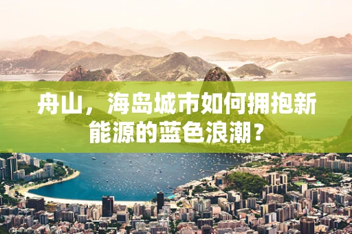 舟山，海岛城市如何拥抱新能源的蓝色浪潮？