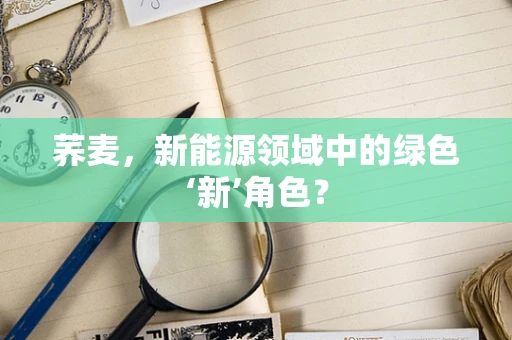 荞麦，新能源领域中的绿色‘新’角色？
