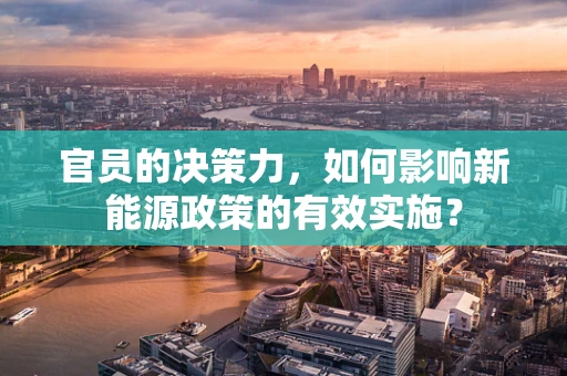 官员的决策力，如何影响新能源政策的有效实施？