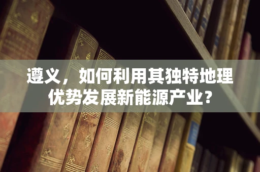 遵义，如何利用其独特地理优势发展新能源产业？